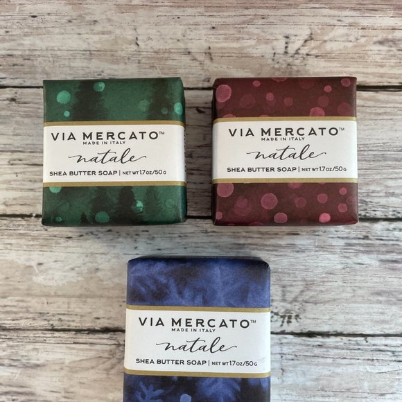 Enriched Shea Butter Moisture Soaps 3 pcs Made in Italy - Picture 1 of 8